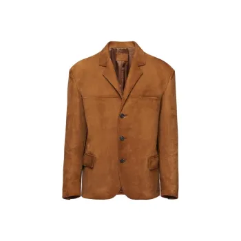 PRADA Single-breasted Suede Blazer