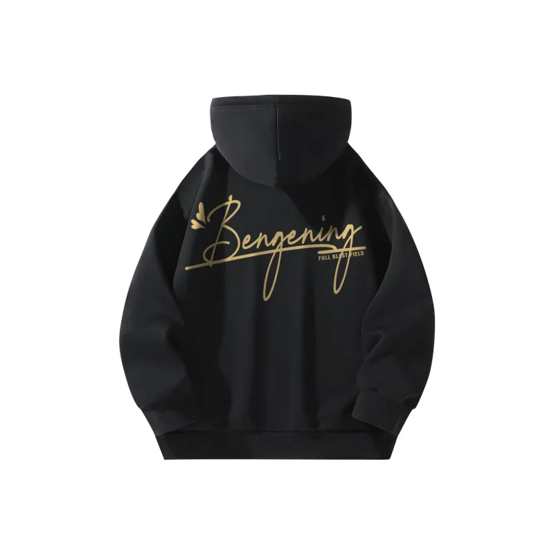 BENGEN Jackets Coats Unisex Black-0