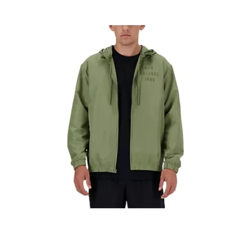 New Balance Iconic Collegiate Graphic Jacket Men's Dark Color Peridot