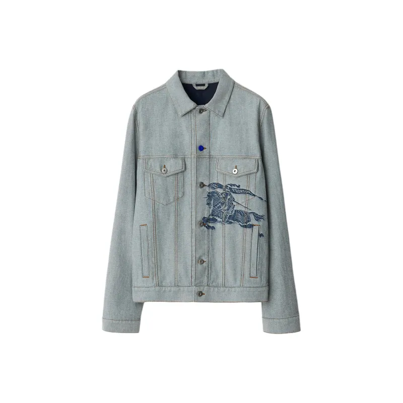 Burberry Denim Jacket Men's Blue-0