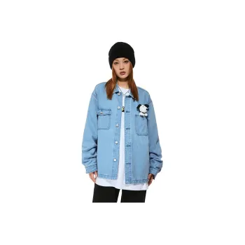 FUN Denim Jackets Unisex Blue