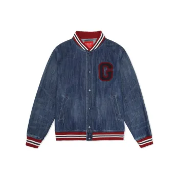 GUESS Denim Jackets Men Blue