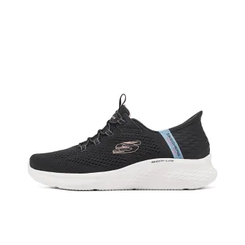 Skechers Anti Slip And Wear Resistant Lightweight Low Top Casual Shoes Women's Black