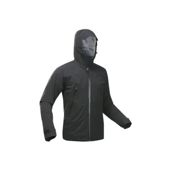 DECATHLON MH500 Water Resistant Windproof Breathable Windbreaker Jacket Men's Black