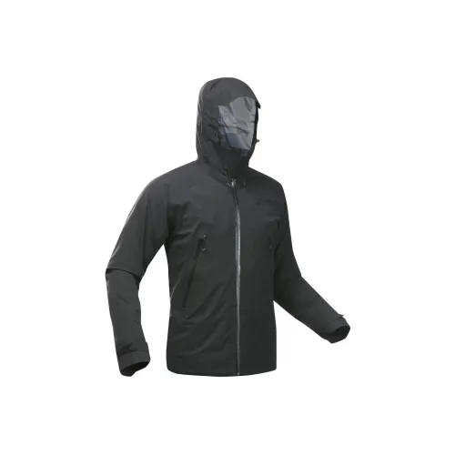 DECATHLON MH500 Water Resistant Windproof Breathable Windbreaker Jacket Men's Black