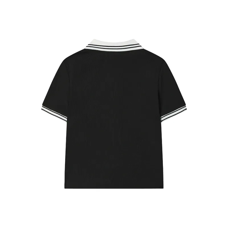 FILA TENNIS Polo Shirt Women's Jet Black BK-1
