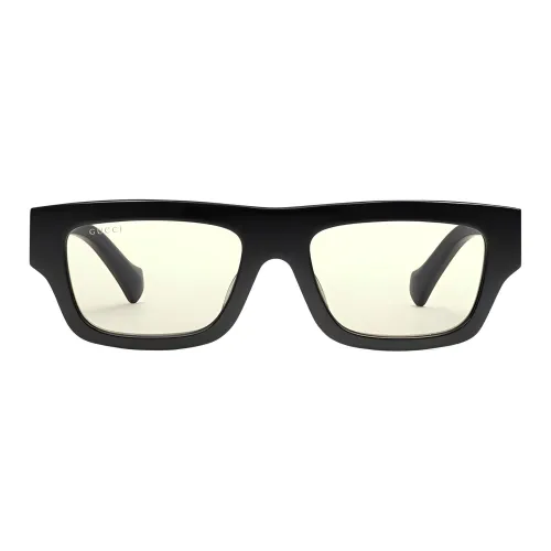 GUCCI Logo-engraved Rectangle-frame Sunglasses