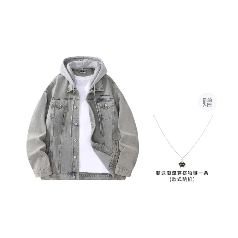 LA'T.WEEKEND Fall Denim Jackets Unisex-31