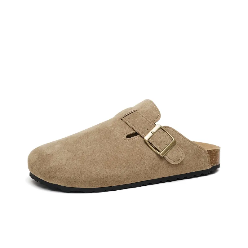 VANSSI Abrasion Resistant Slip Resistant Slip on Lazy Birkenstock Shoes, Closed Toe Slippers Outerwear Unisex-2
