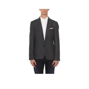 DANIELE ALESSANDRINI Business Suits Coats Men's Black