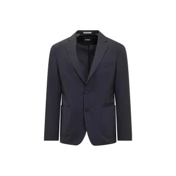 HUGO BOSS Jackets Men Dark Blue