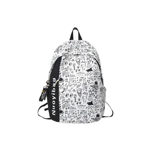 PULEWEI Nylon Backpack Unisex Black/Red/Purple/Green/Blue