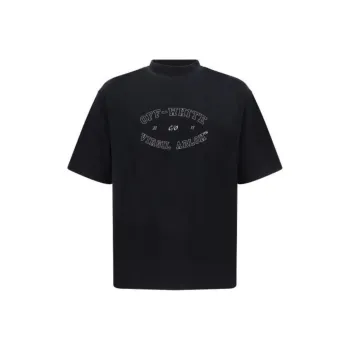 OFF WHITE Logo Printed Crewneck T Shirt