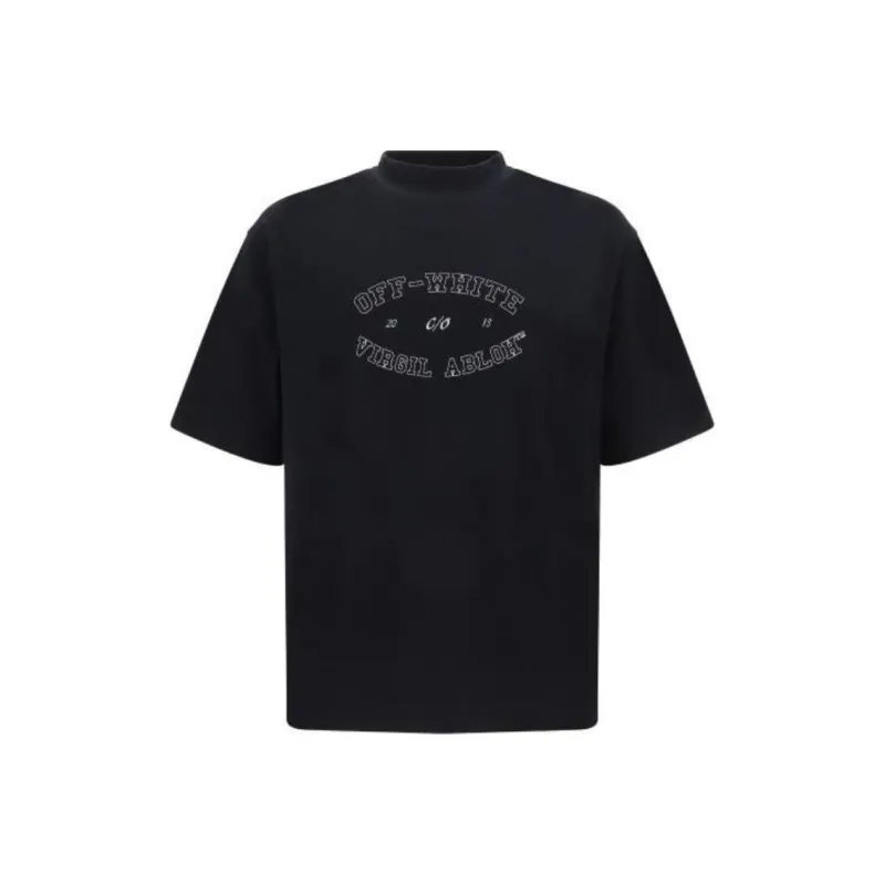 OFF WHITE Logo Printed Crewneck T Shirt-0
