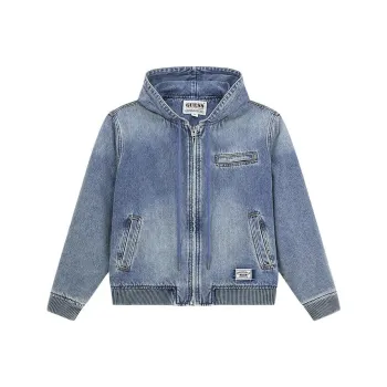 GUESS Denim Jackets Men Blue