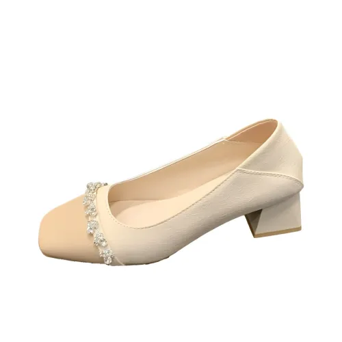 AJPAP Casual Single Shoes Women's Apricot