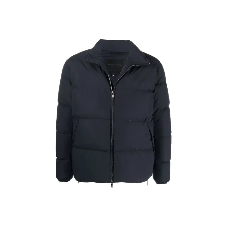 EMPORIO ARMANI Quilted Nylon Full zip Puffer Jacket-0