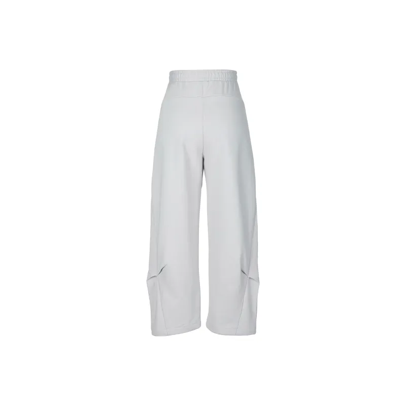 Adidas Knitted Sports Pants Women's Light Gray-1
