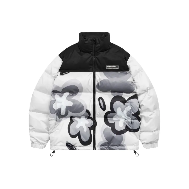HARSH AND CRUEL Puffer Jacket Unisex Multicolor-12