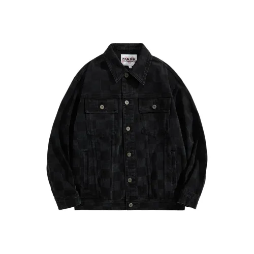 FAIRWHALE Denim Jacket Men's Pure Black