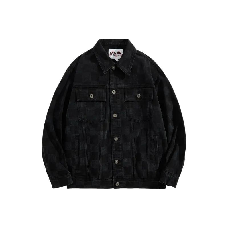 FAIRWHALE Denim Jacket Men's Pure Black-0