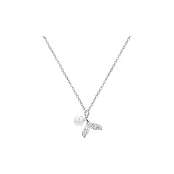 Heart Grass Silver 999 Necklaces Women's