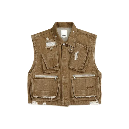 Guuka Vests Men Khaki