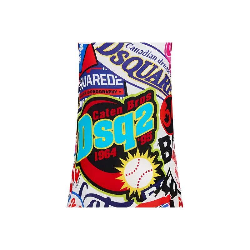 DSQUARED 2 Graphic print Sleeveless Minidress-2