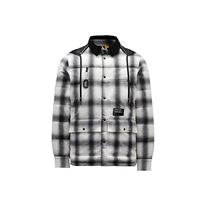 MONCLER GENIUS Down Jacket Winter Men's Black White-0