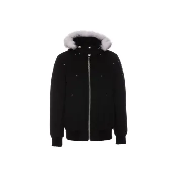 Moose Knuckles Padded Zip Up Hooded Jacket