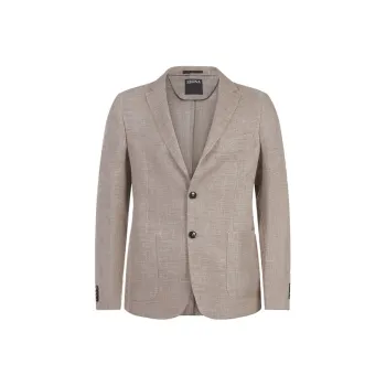 Zegna SS24 Business Suit Coat Men's Brown