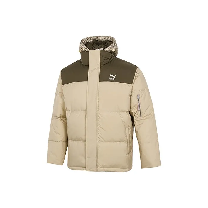 PUMA Classics Padded Down Jackets Men Tea Brown-0