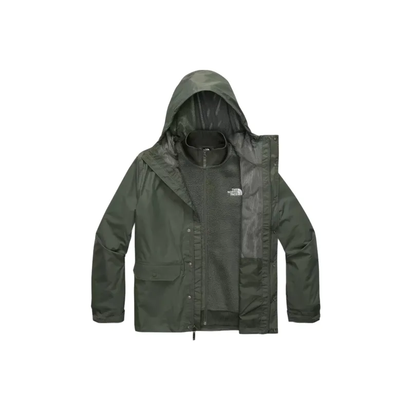 THE NORTH FACE Sequoia Triclimate Waterproof And Breathable Warm Windbreaker Jacket Unisex Green-0