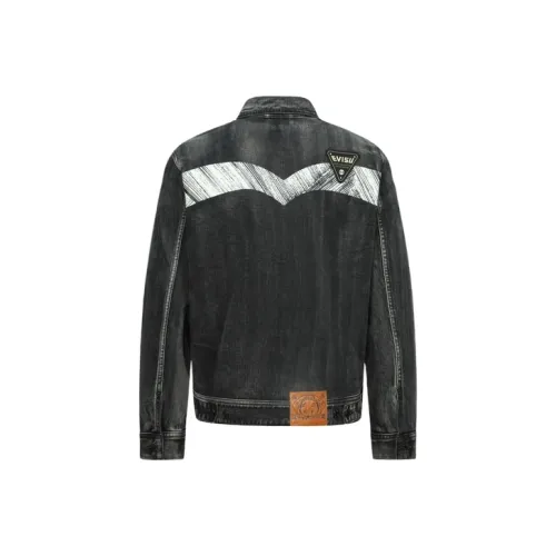 EVISU Denim Jackets Men Denim Black