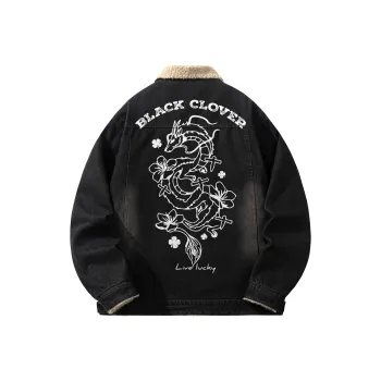 BLACK CLOVER Denim Jacket Unisex