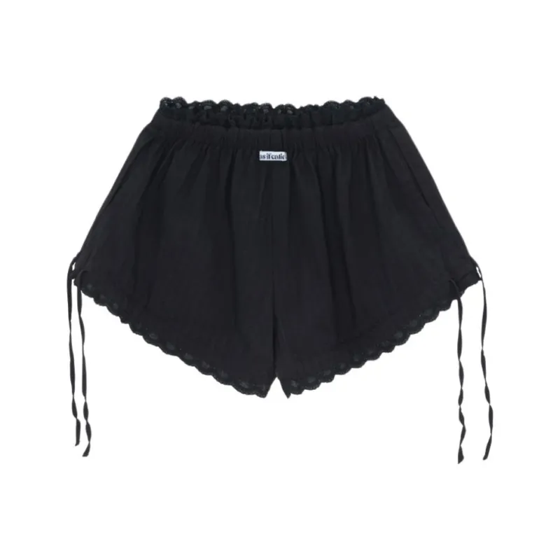 Asif calie Casual Shorts Women's Black-1