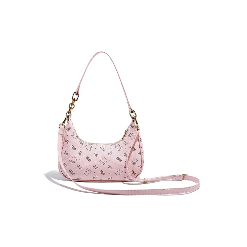 MESUCA × Sanrio Hello Kitty Collaboration Kitty Series PU Underarm Shoulder Bag Women's Multicolor-2