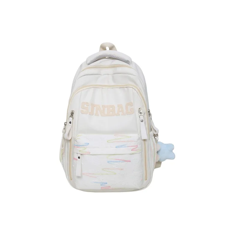 OUZIHUANG Nylon Backpack Unisex Multicolor-1