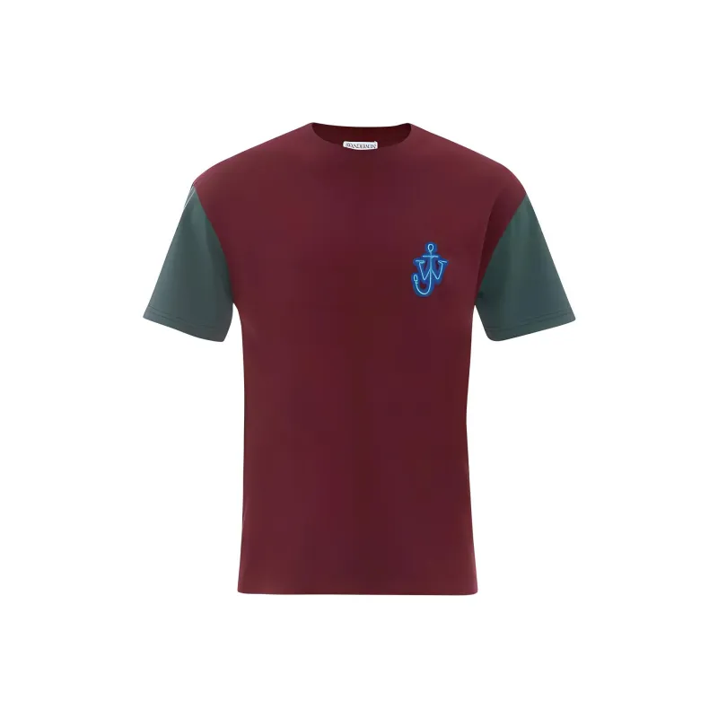 JW Anderson Anchor-patch Contrast-sleeves T-shirt-0