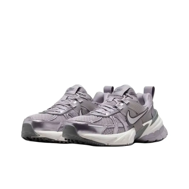 Nike V2K Run Anti Slip Wear Resistant Low Top Casual Running Shoes Women's Gray-2