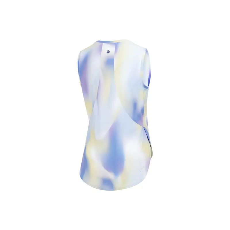 LINING Fitness Series Tank Tops Women's Blue, Green, Purple Cloud All Over Print-1