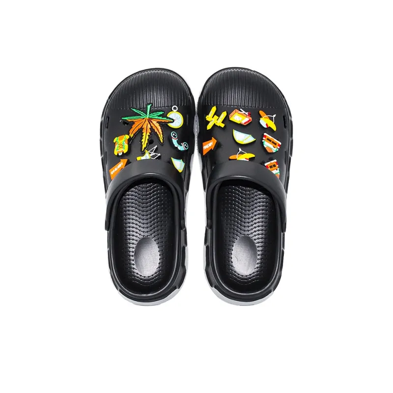 OUBT Jungle Adventure Clogs Unisex Black Silver-4