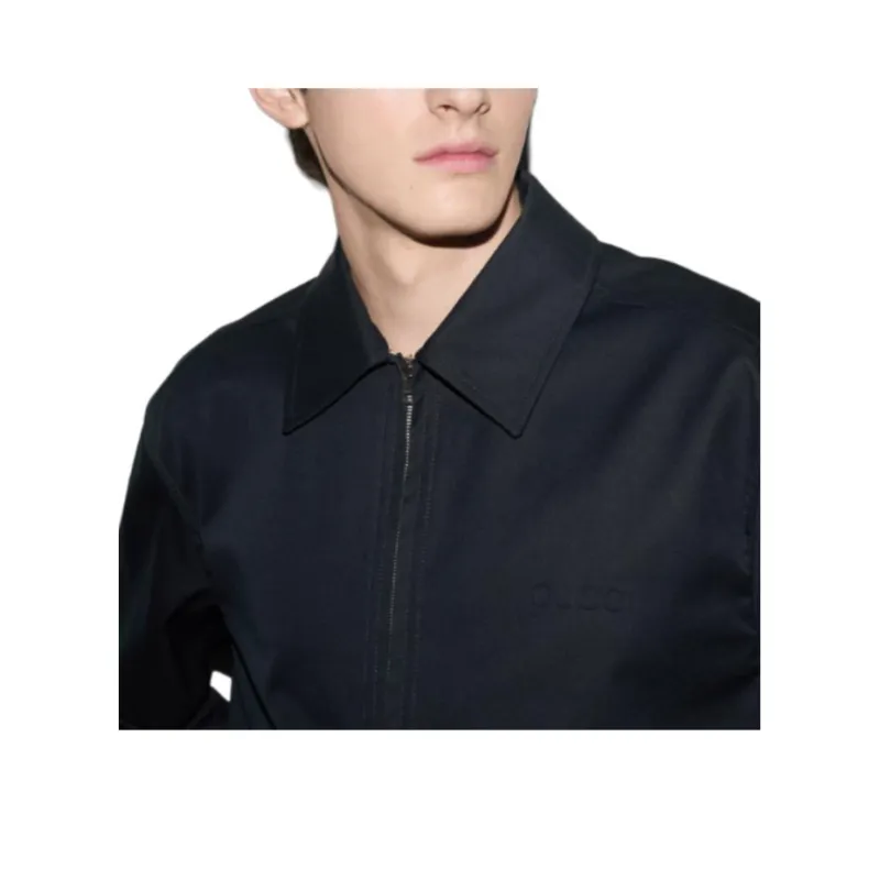 GUCCI Collared ZIp Up Jacket-6