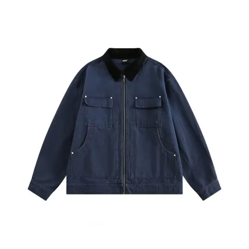 PAINT STAIN Jackets Unisex Blue