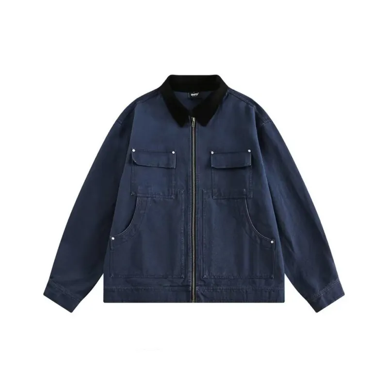 PAINT STAIN Jackets Unisex Blue-0
