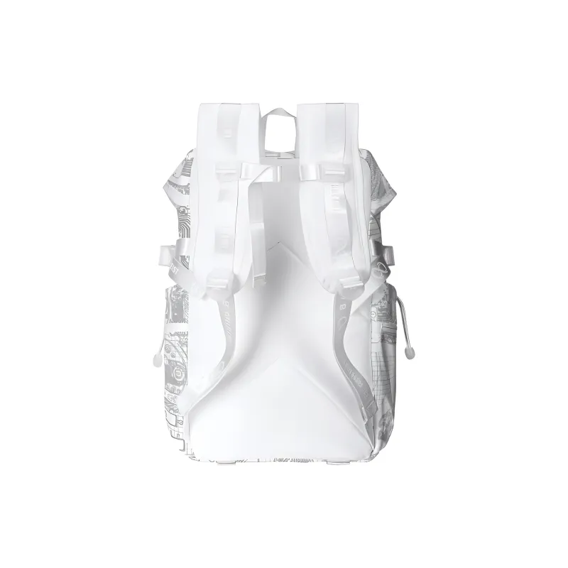 8atheist Polyester Backpack Regular Unisex White-3