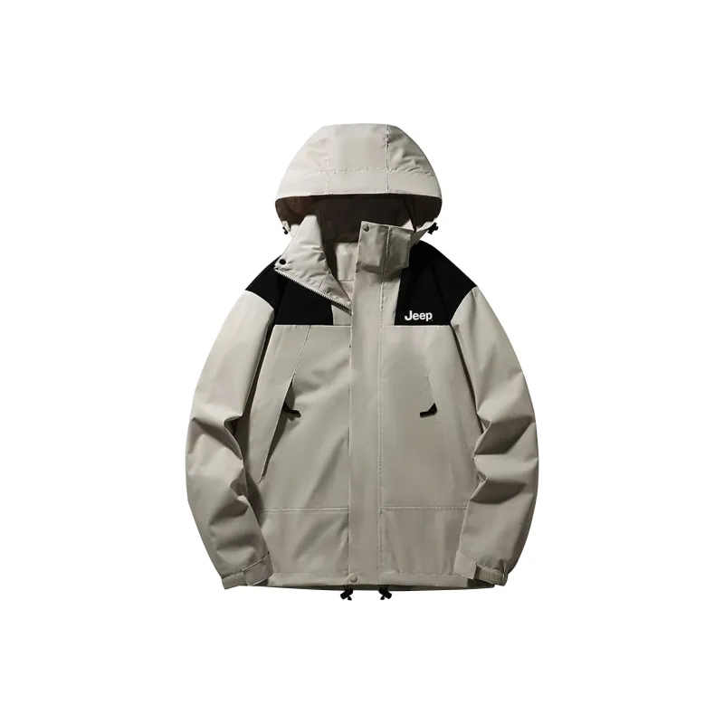 Jeep Water Resistant Windproof Breathable Warm Windbreaker Jackets Unisex-4
