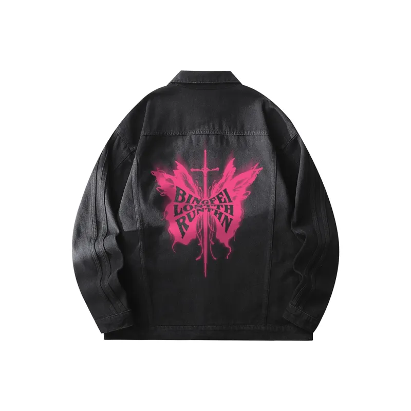 Ice Flying Denim Jackets Unisex-0