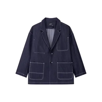 HERBEL Denim Jacket Men's Navy Blue
