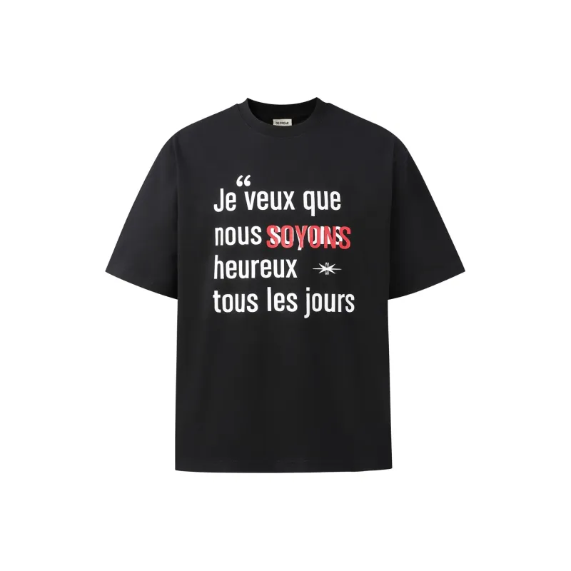 OX FREAK T Shirts Unisex Black-0